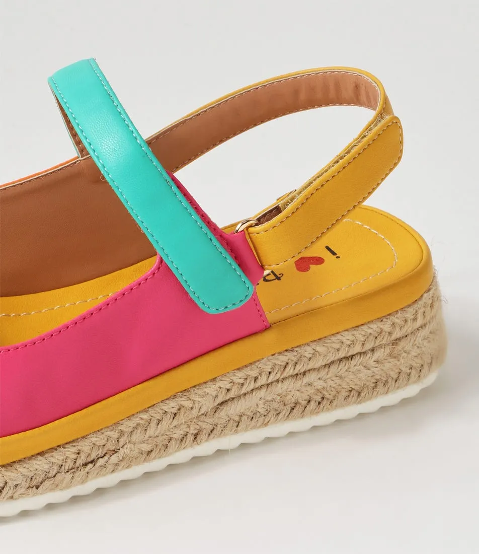 I LOVE BILLY Vanji Bright Multi Sandals