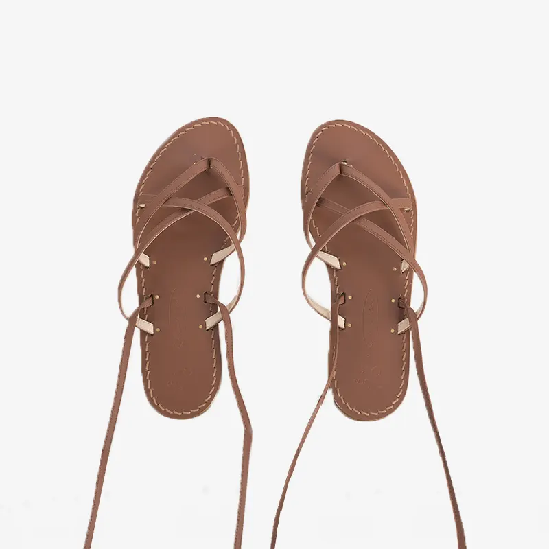 ISSIMO x Mario D'Ischia Brown Sandals