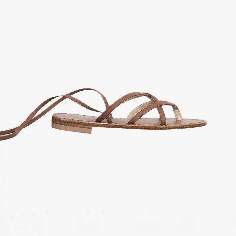 ISSIMO x Mario D'Ischia Brown Sandals