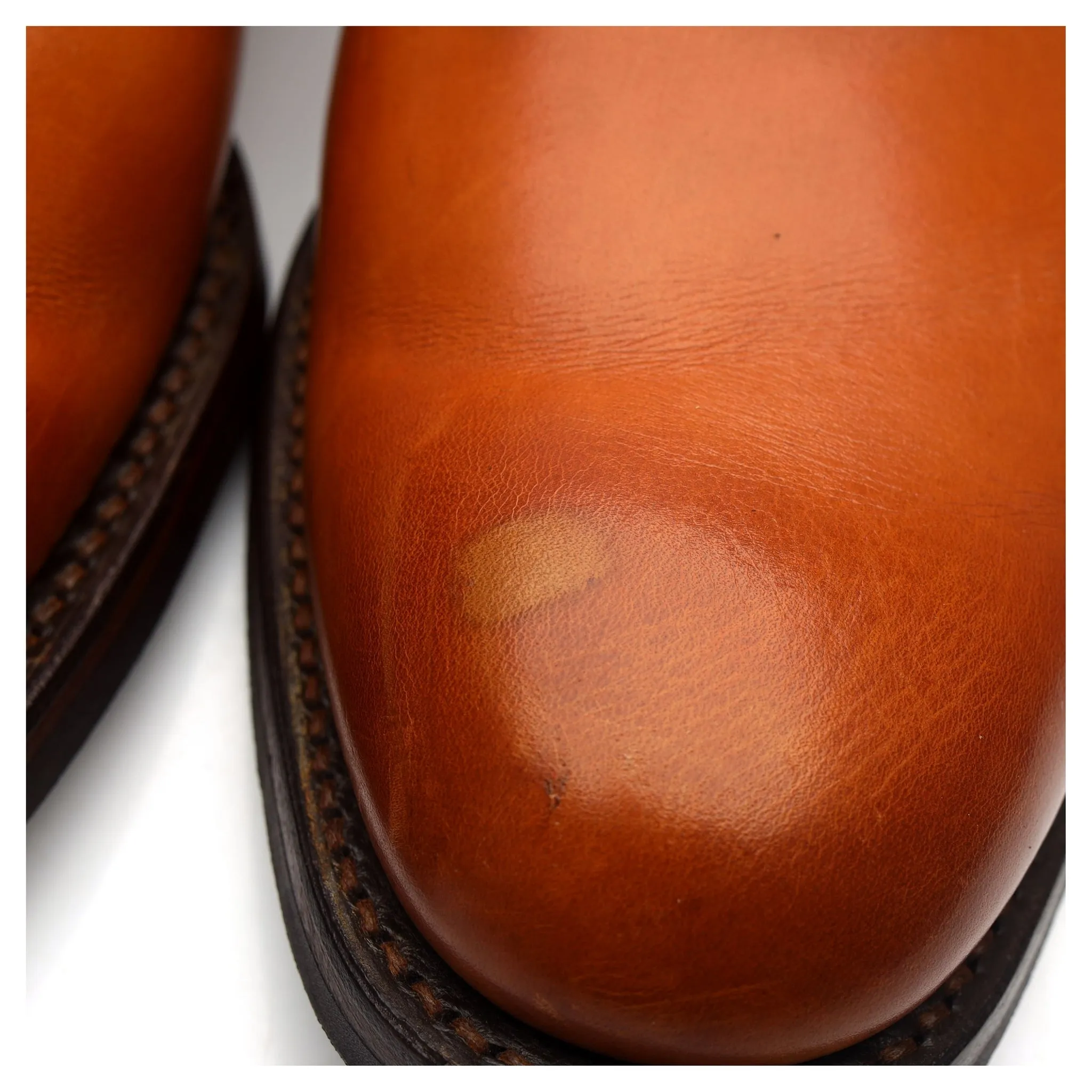 'Jackie III' Tan Brown Leather Chukka Boots UK 10 F