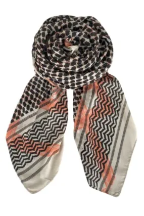 Jada Partisan Scarf | Off White | Trklde fra Black Colour