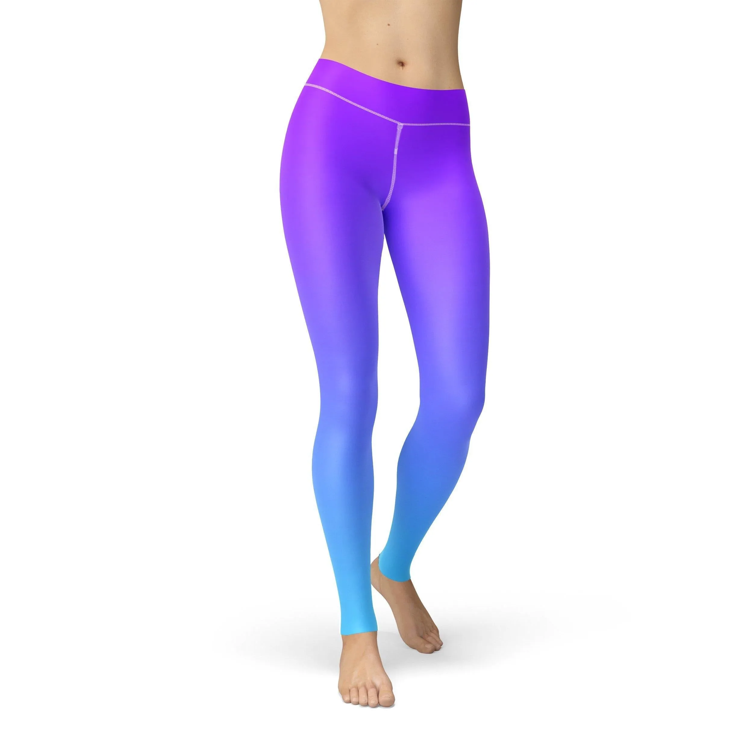 Jean Purple Blue Ombre Leggings