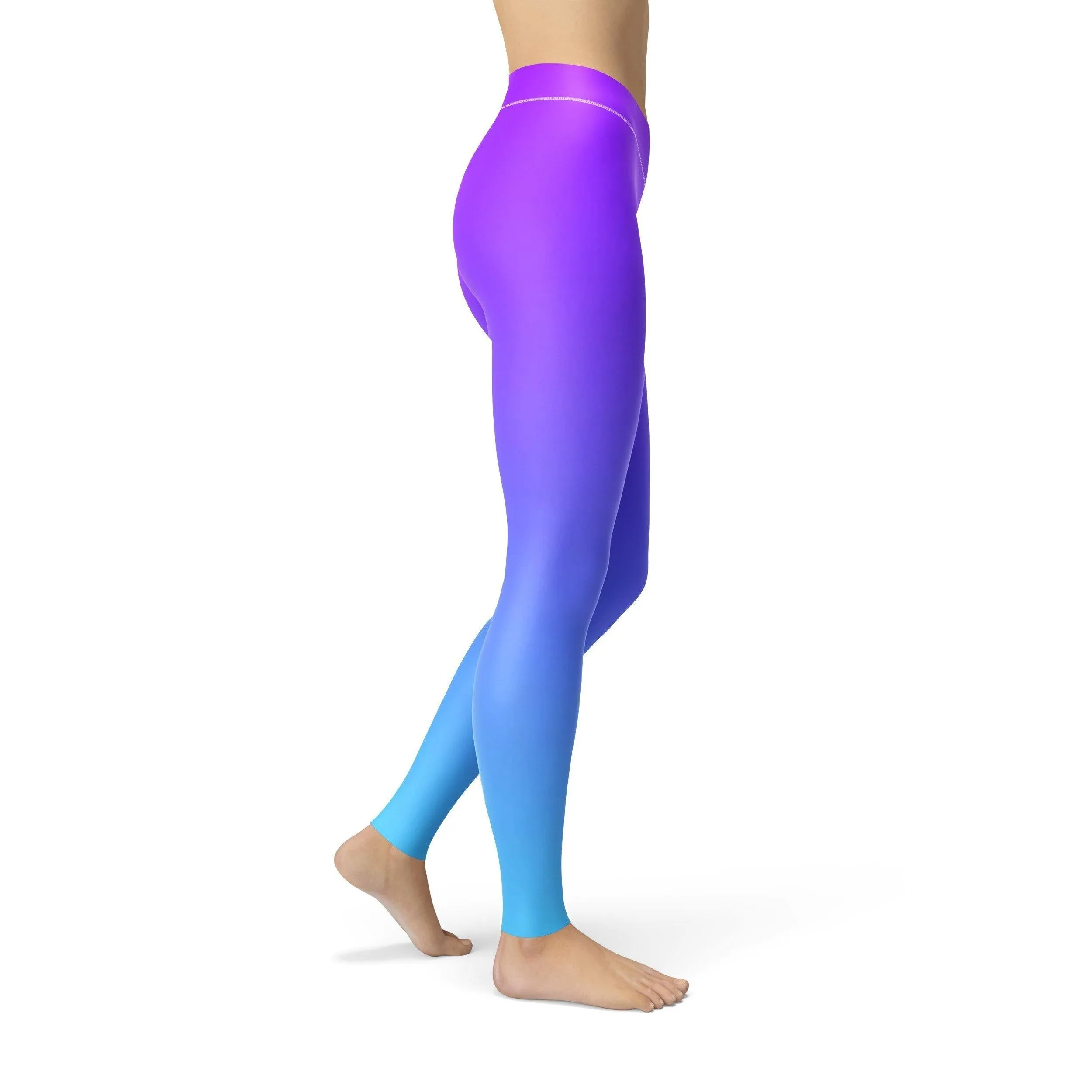 Jean Purple Blue Ombre Leggings