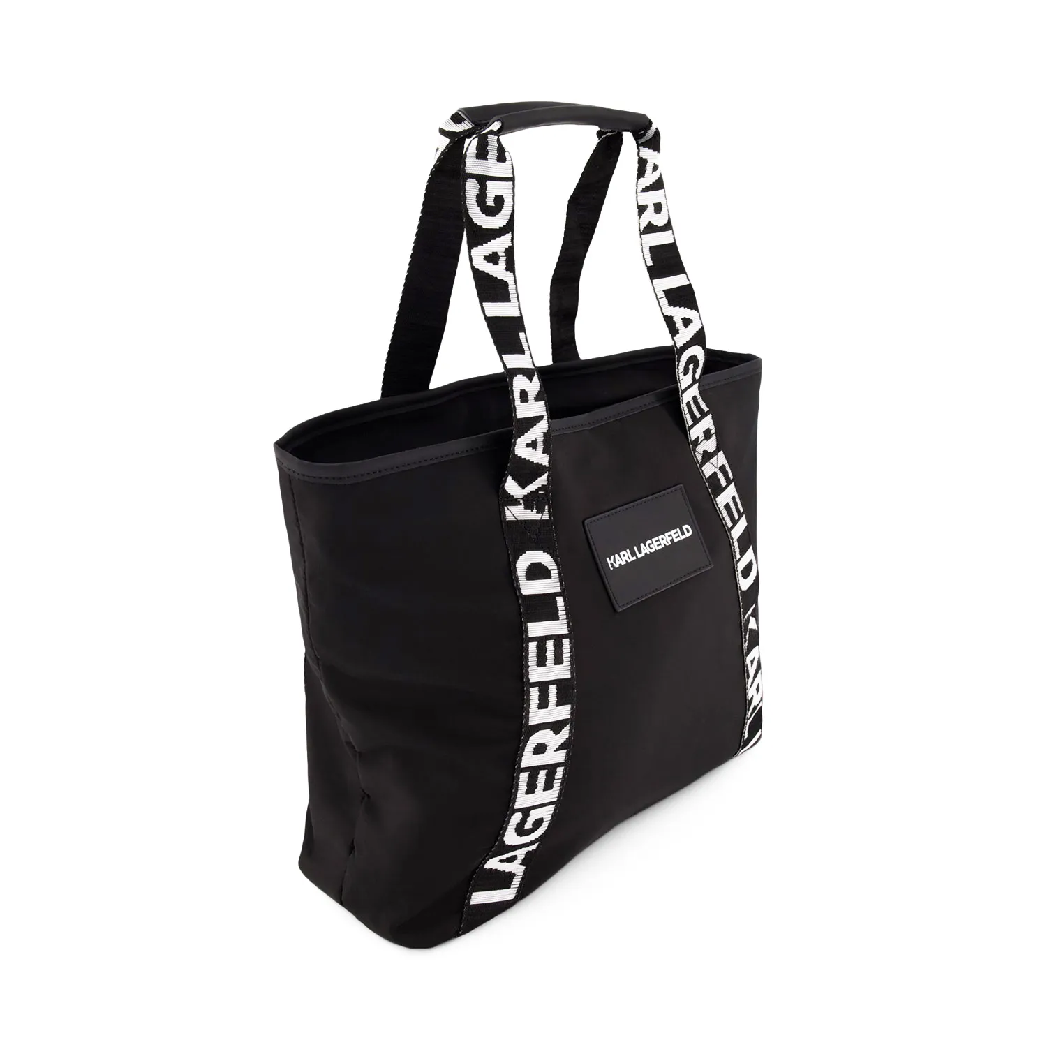 Karl Lagerfeld Black Tote Bag With White Logos