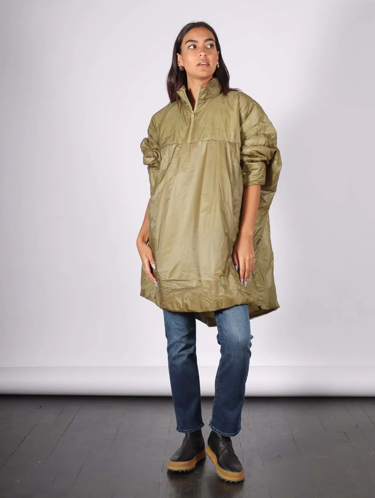 Kauto Insulated Poncho - Khaki