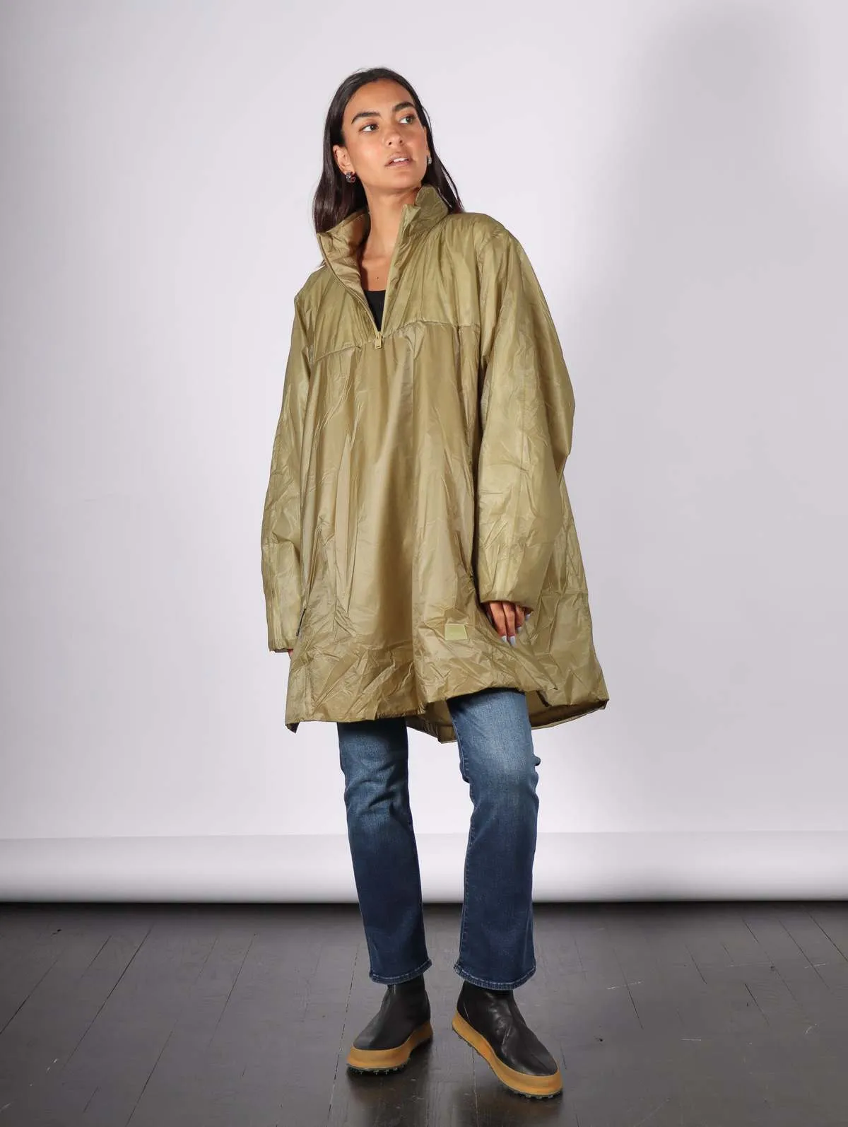 Kauto Insulated Poncho - Khaki