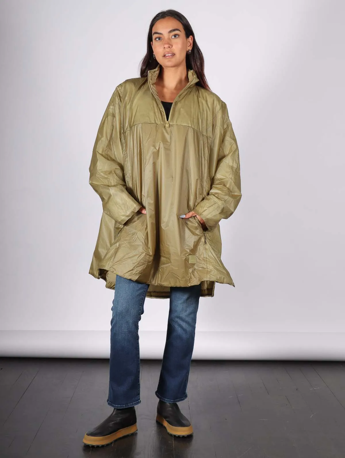 Kauto Insulated Poncho - Khaki