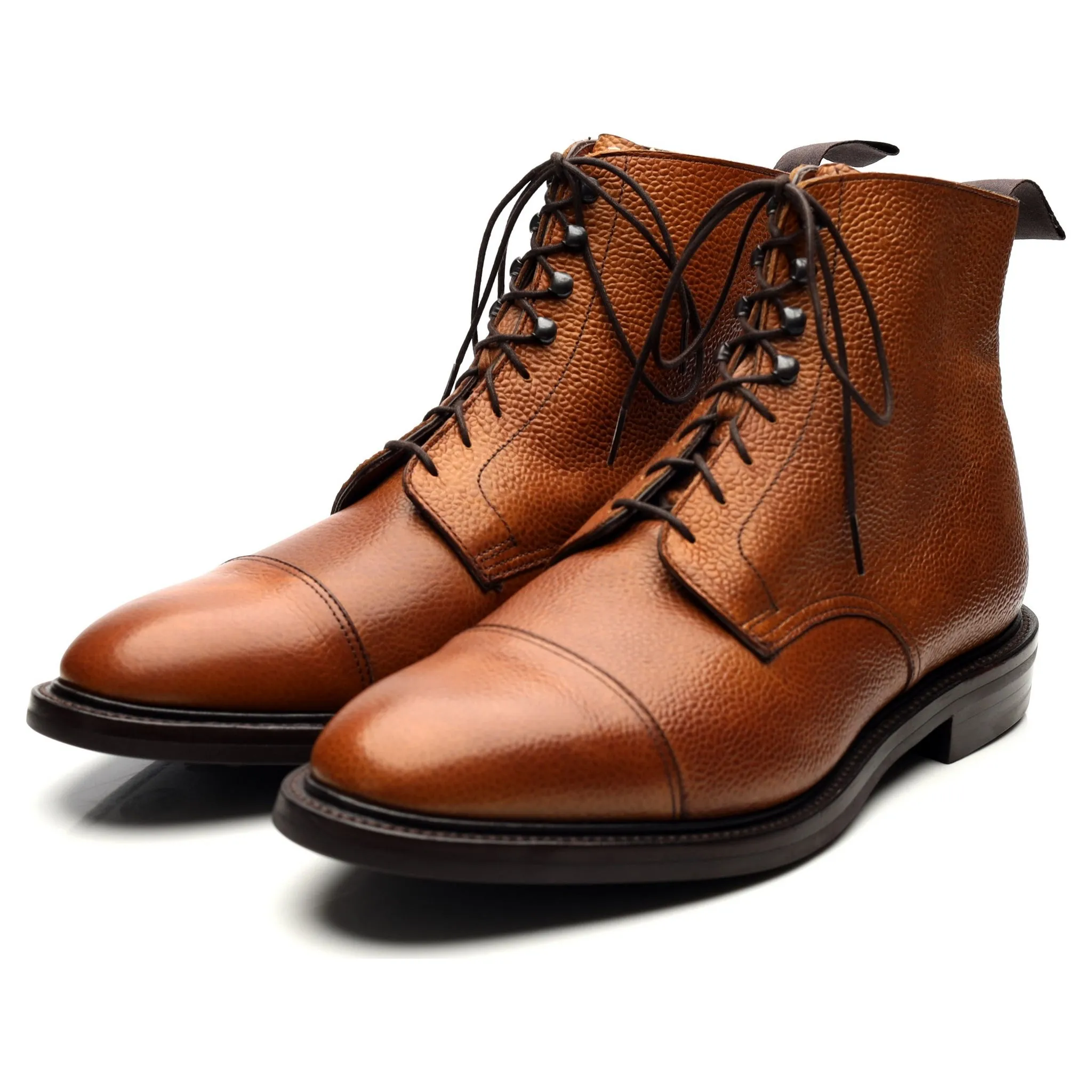 Kingsman 'Taron' Tan Brown Leather Boots UK 10 E