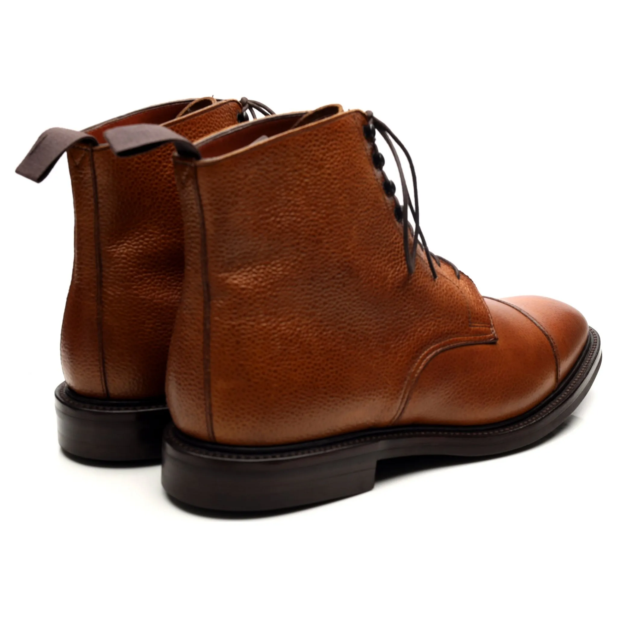 Kingsman 'Taron' Tan Brown Leather Boots UK 10 E