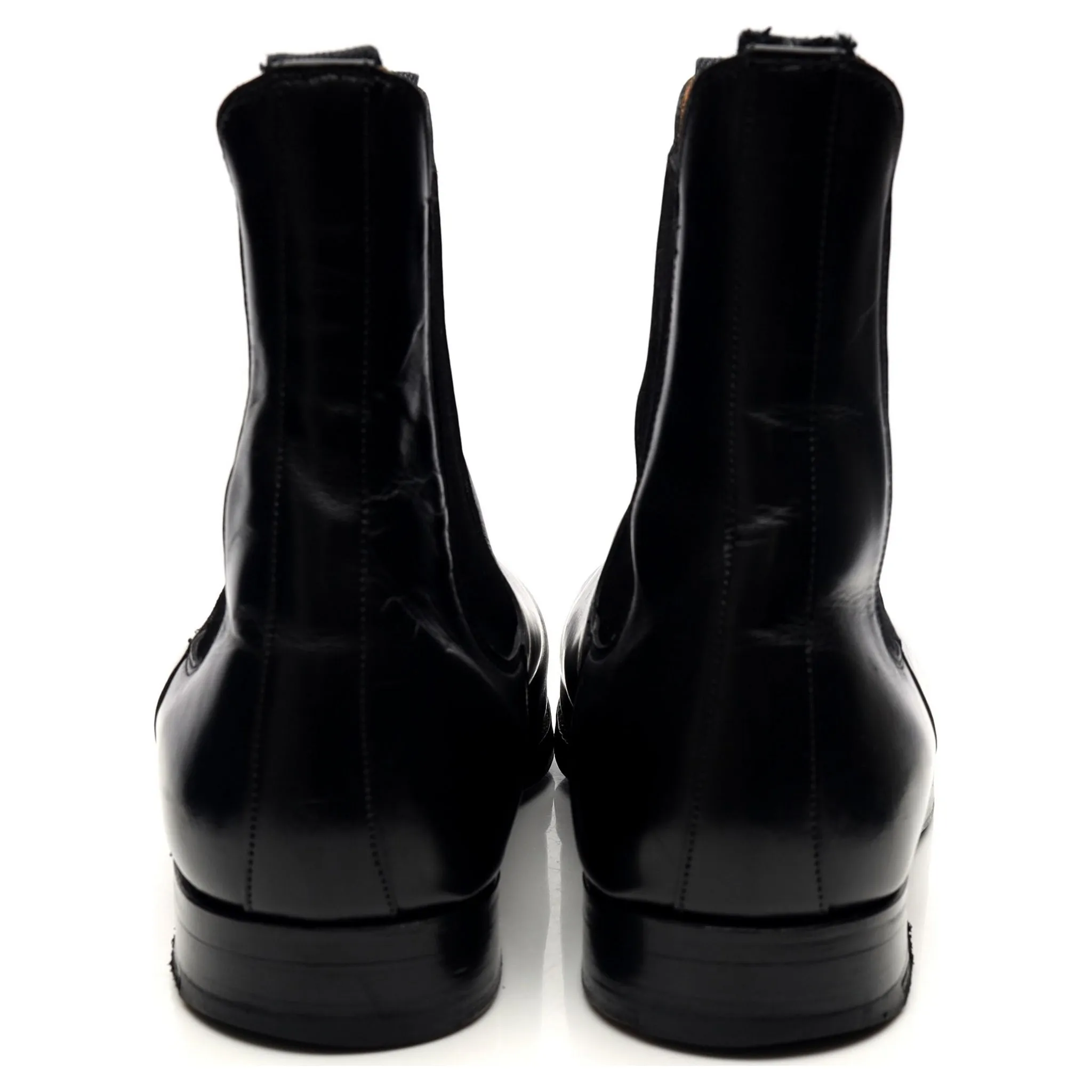 'Lambourn' Black Leather Chelsea Boots UK 9