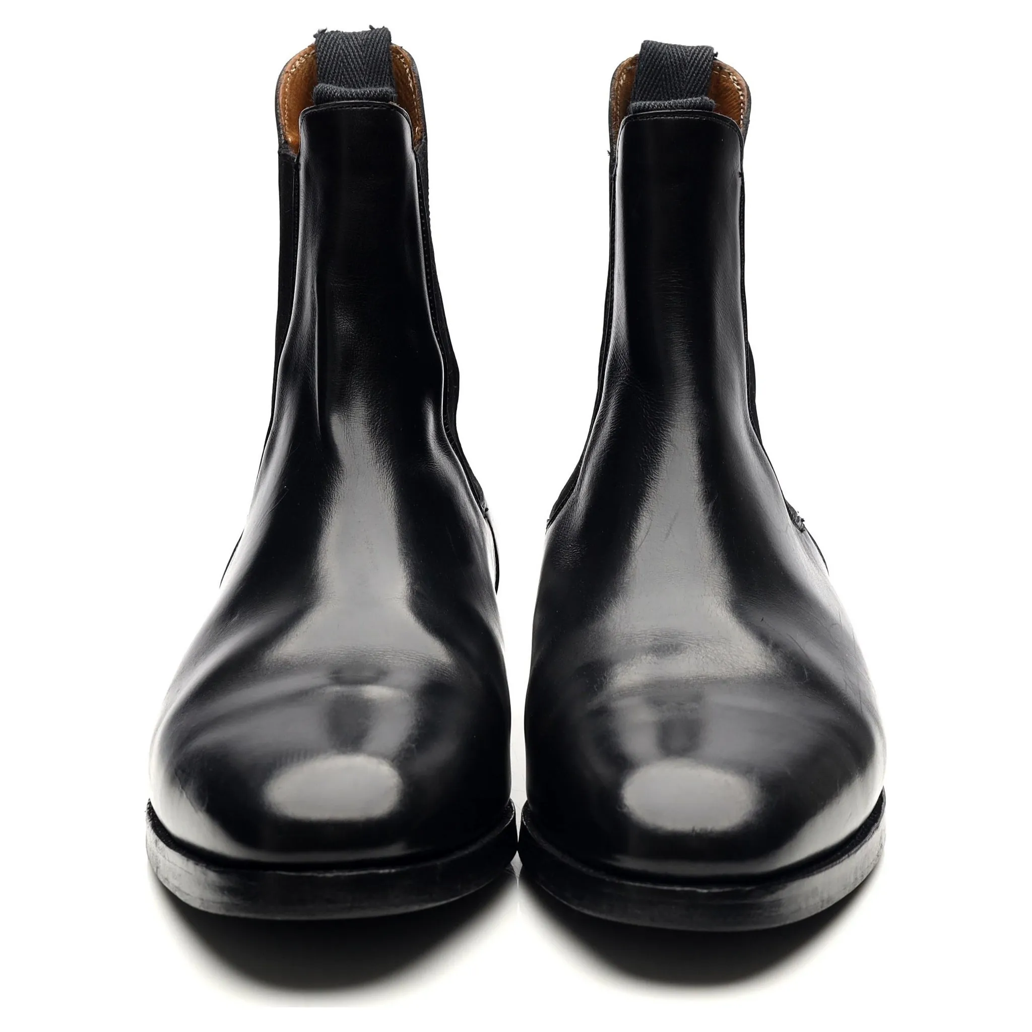 'Lambourn' Black Leather Chelsea Boots UK 9