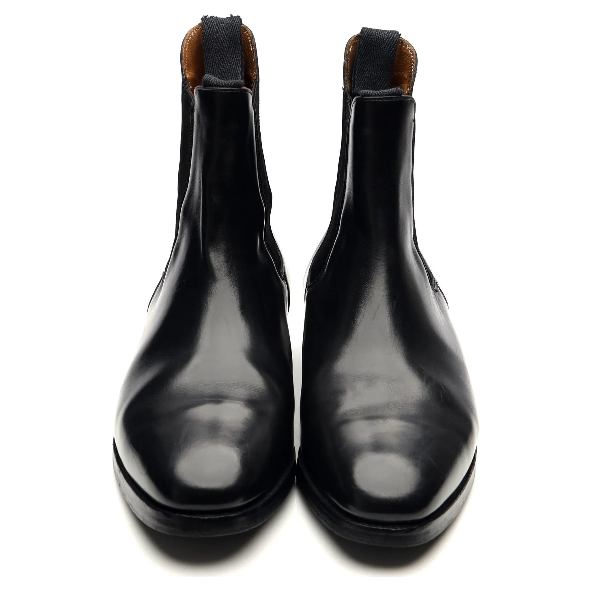 'Lambourn' Black Leather Chelsea Boots UK 9