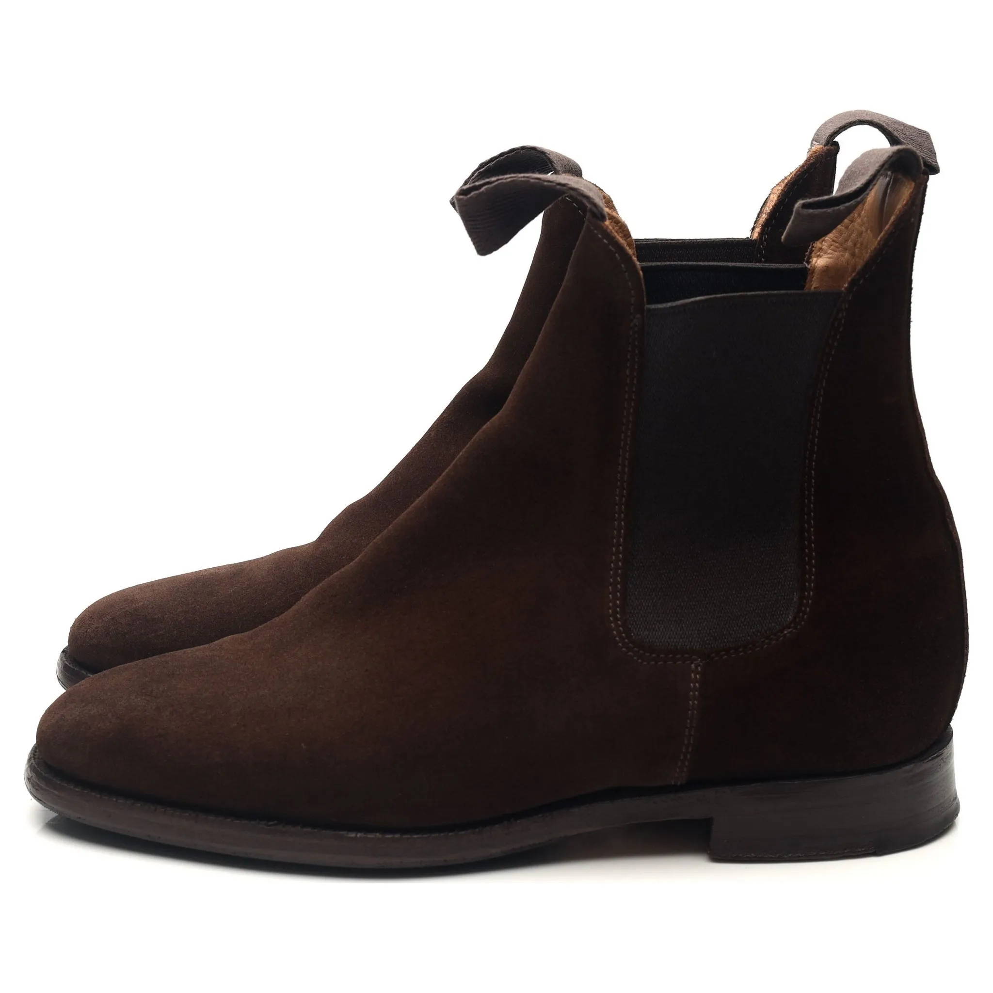 'Lambourn' Dark Brown Suede Chelsea Boots UK 6