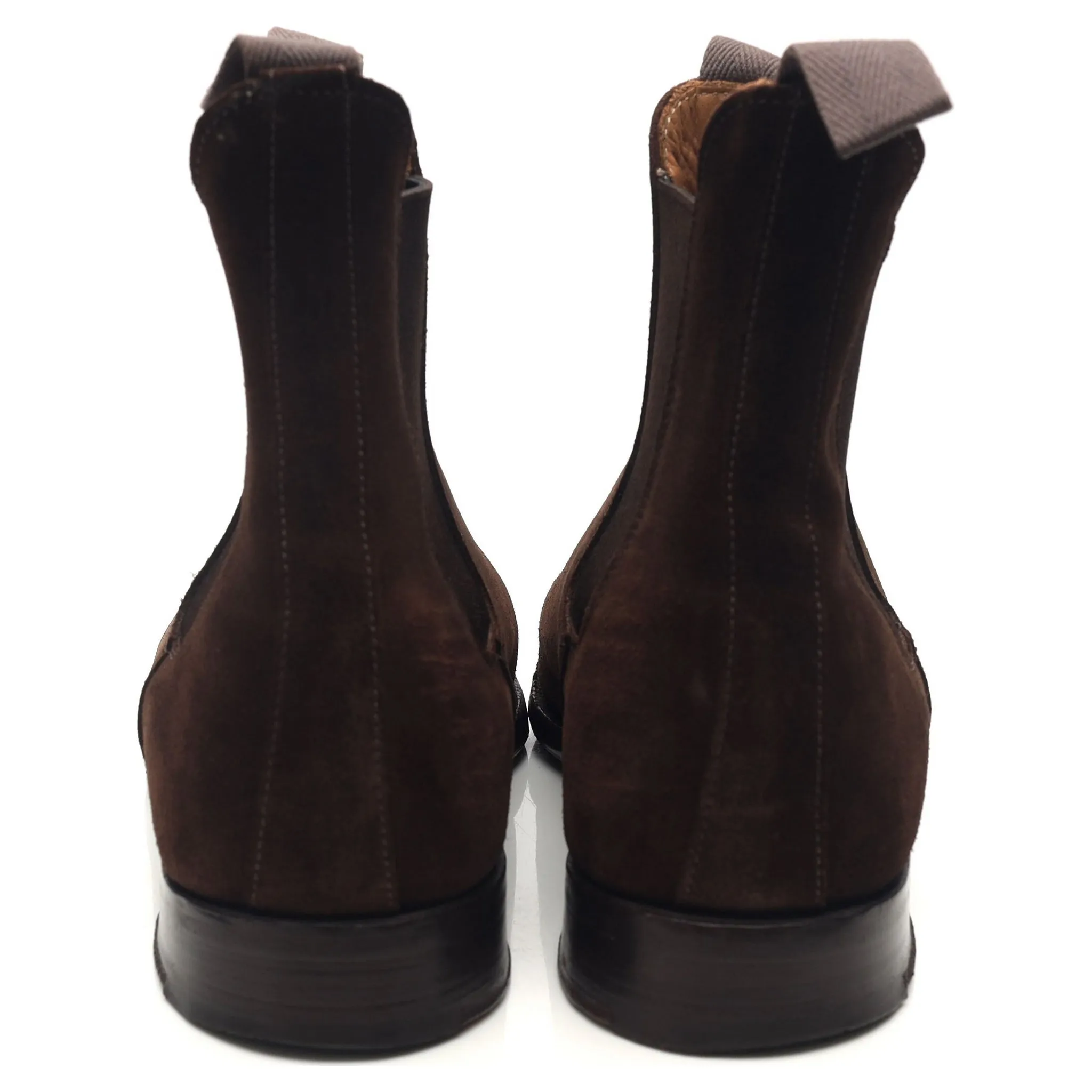 'Lambourn' Dark Brown Suede Chelsea Boots UK 6