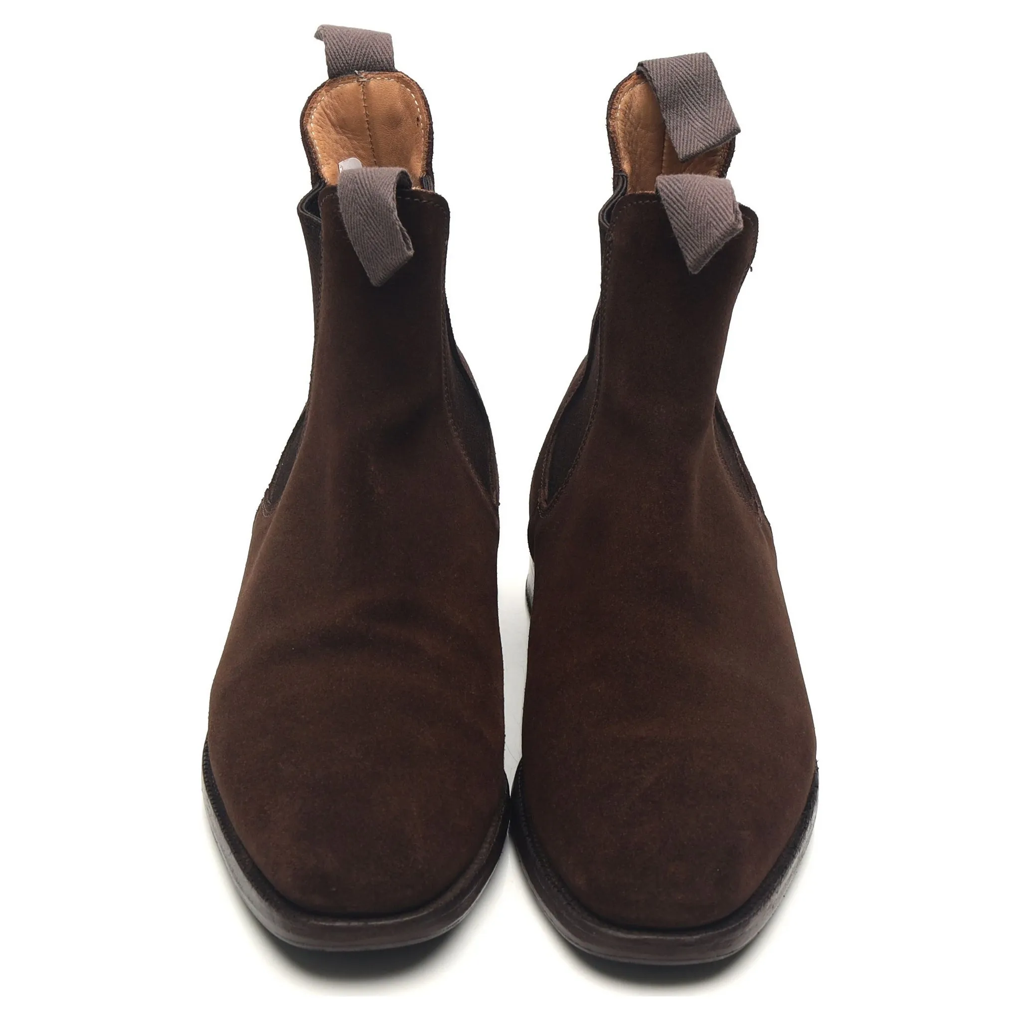 'Lambourn' Dark Brown Suede Chelsea Boots UK 6