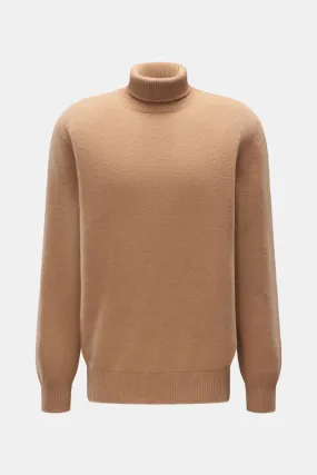 LANEUS turtleneck jumper camel