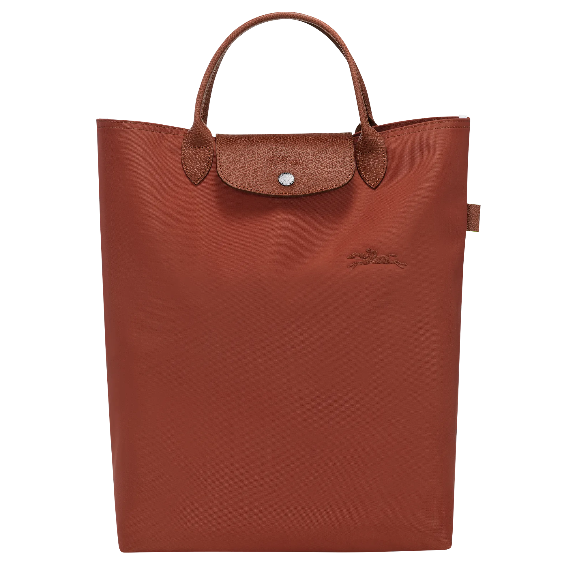 Le Pliage Green M Tote bag Chestnut - Canvas