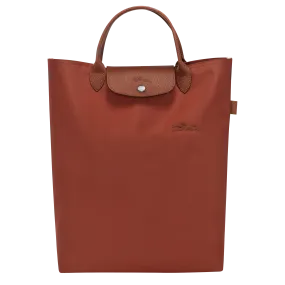 Le Pliage Green M Tote bag Chestnut - Canvas