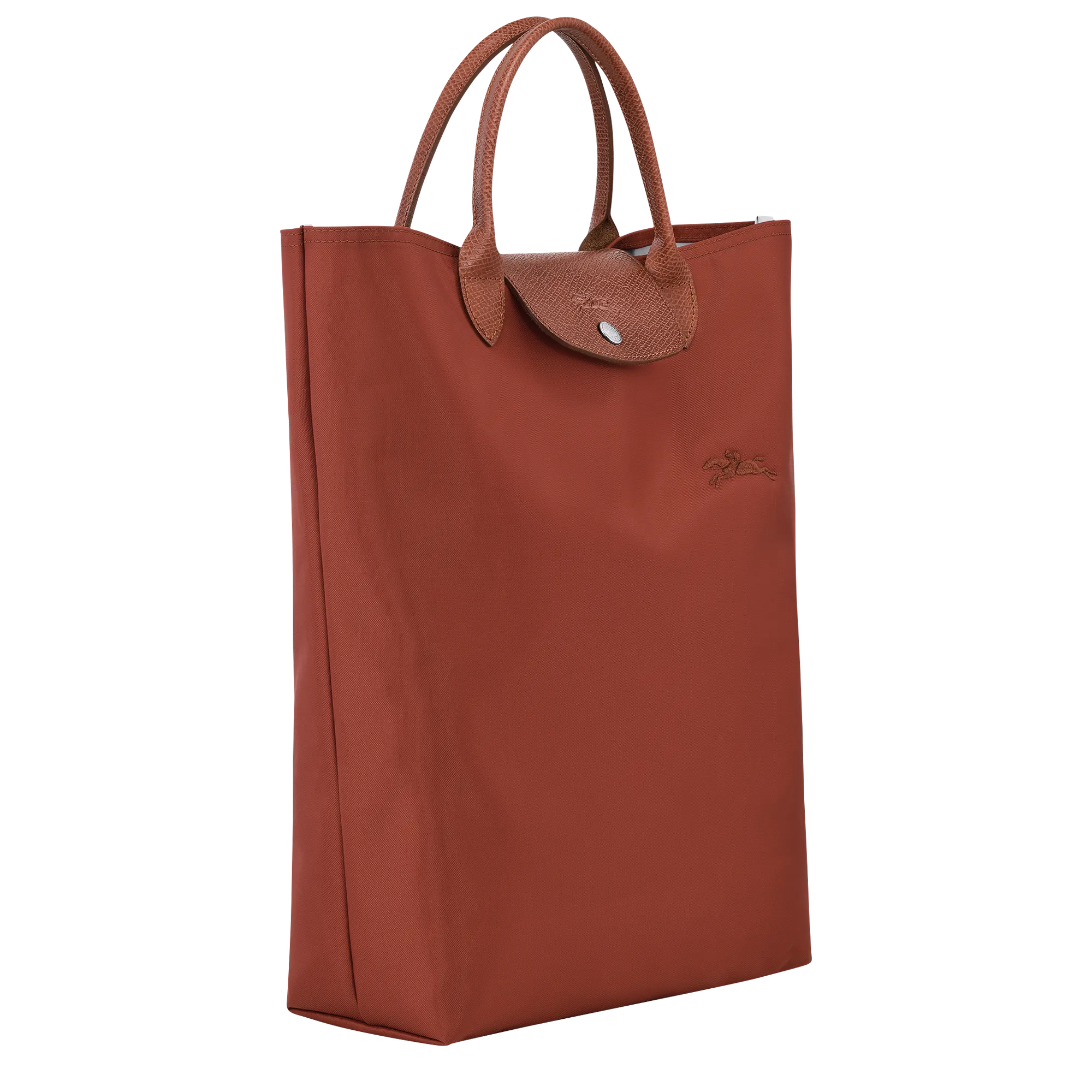 Le Pliage Green M Tote bag Chestnut - Canvas