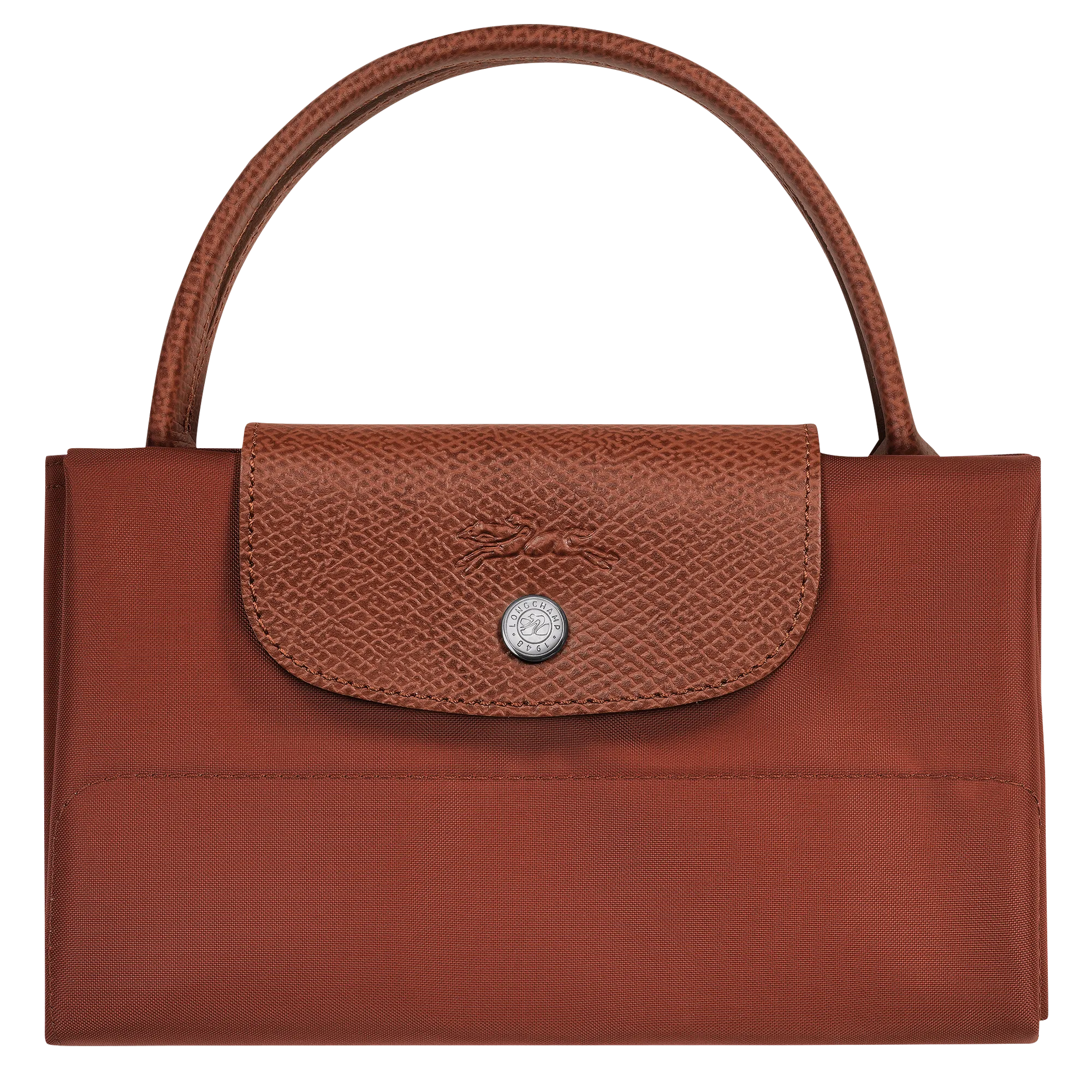 Le Pliage Green M Tote bag Chestnut - Canvas