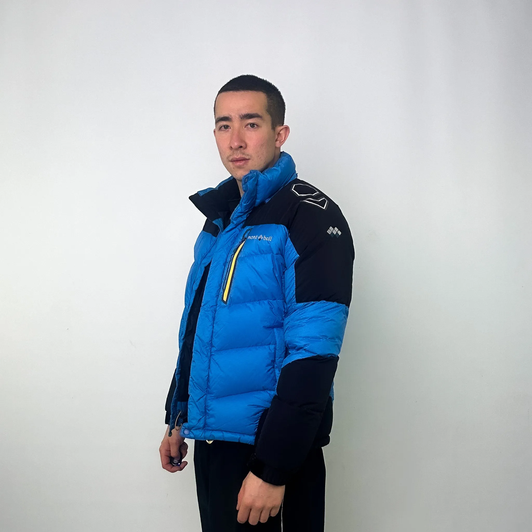 Light Blue y2ks Mont Bell Puffer Jacket Coat (M)