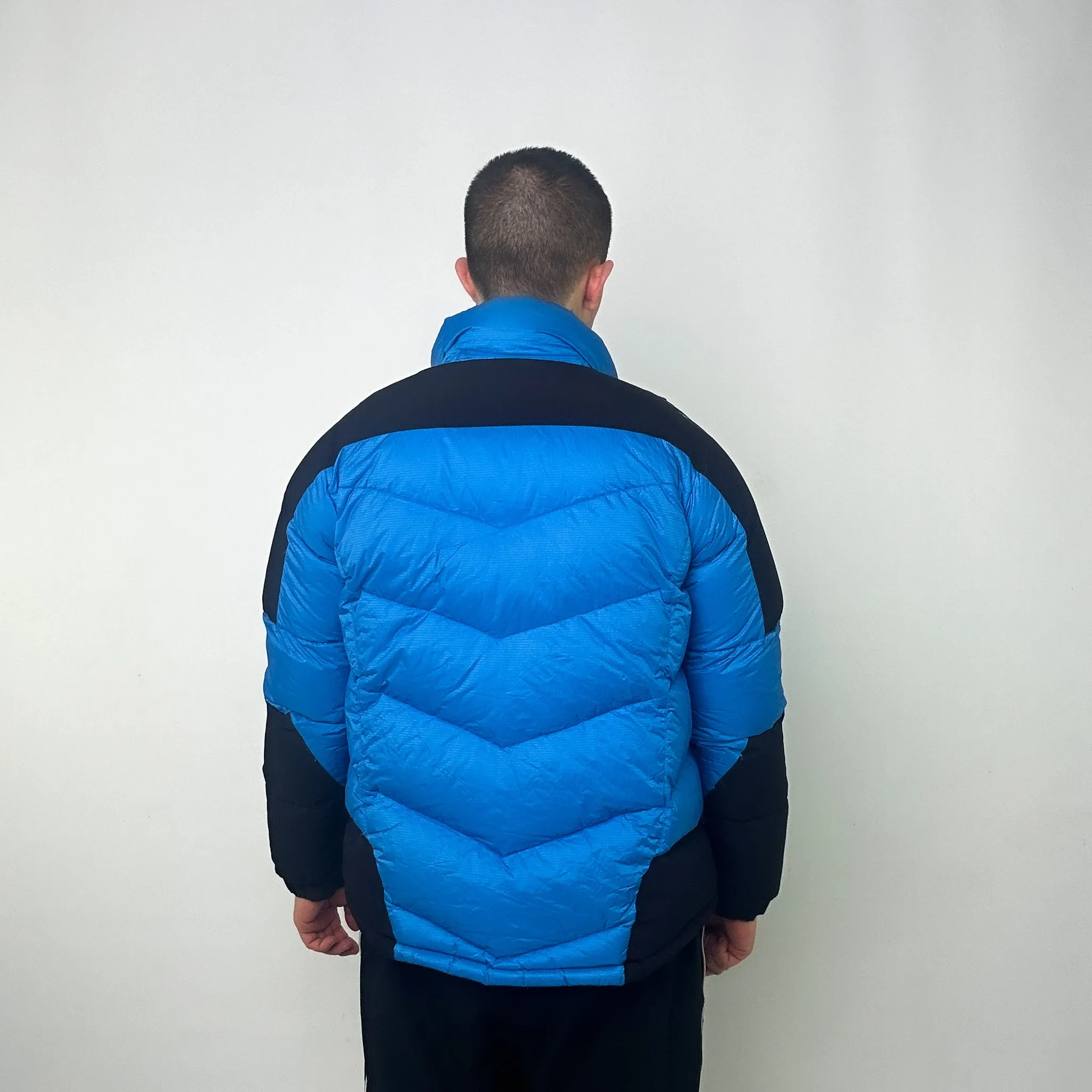 Light Blue y2ks Mont Bell Puffer Jacket Coat (M)