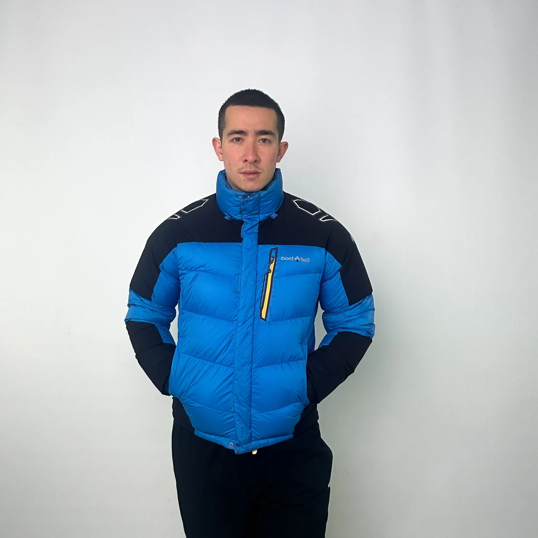 Light Blue y2ks Mont Bell Puffer Jacket Coat (M)