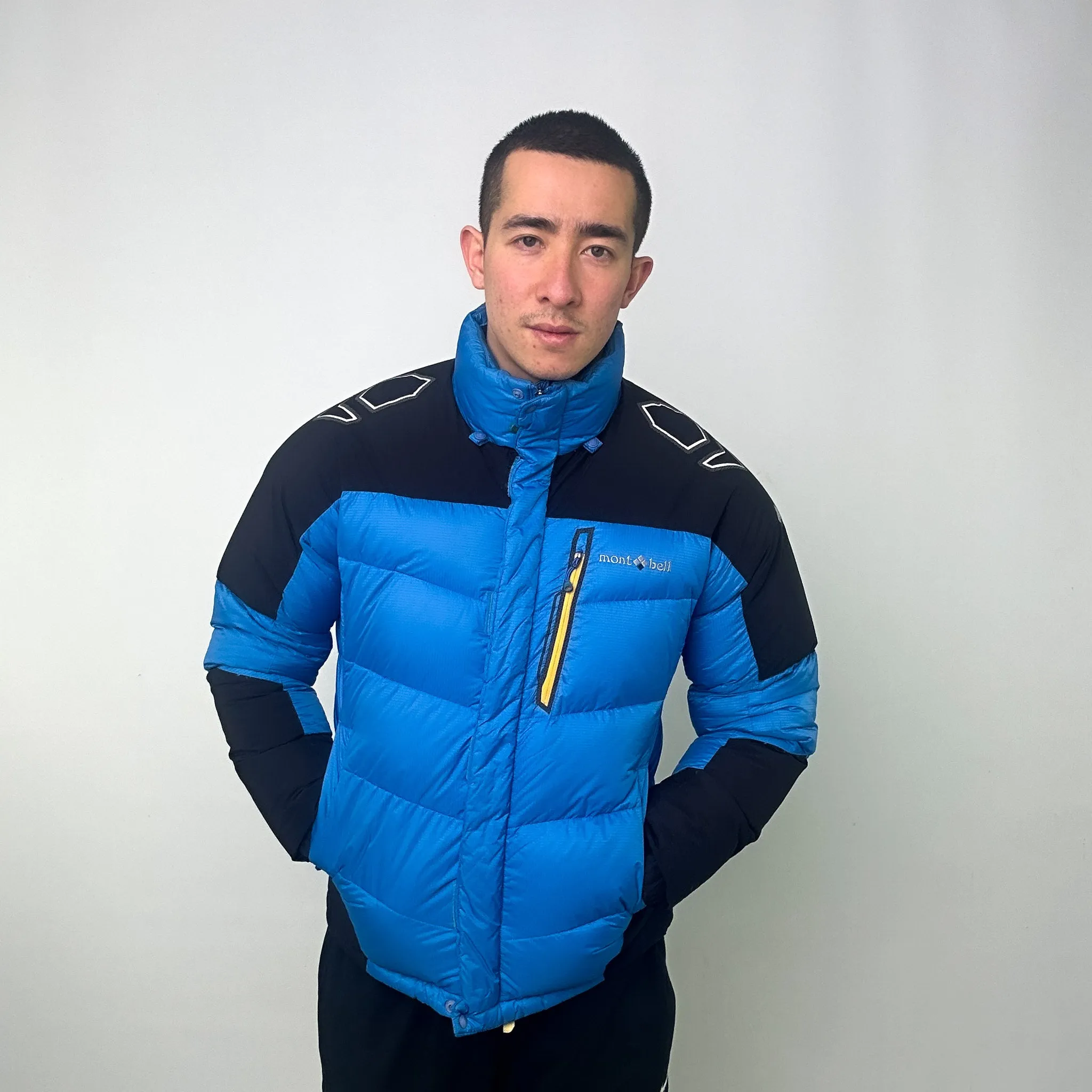 Light Blue y2ks Mont Bell Puffer Jacket Coat (M)