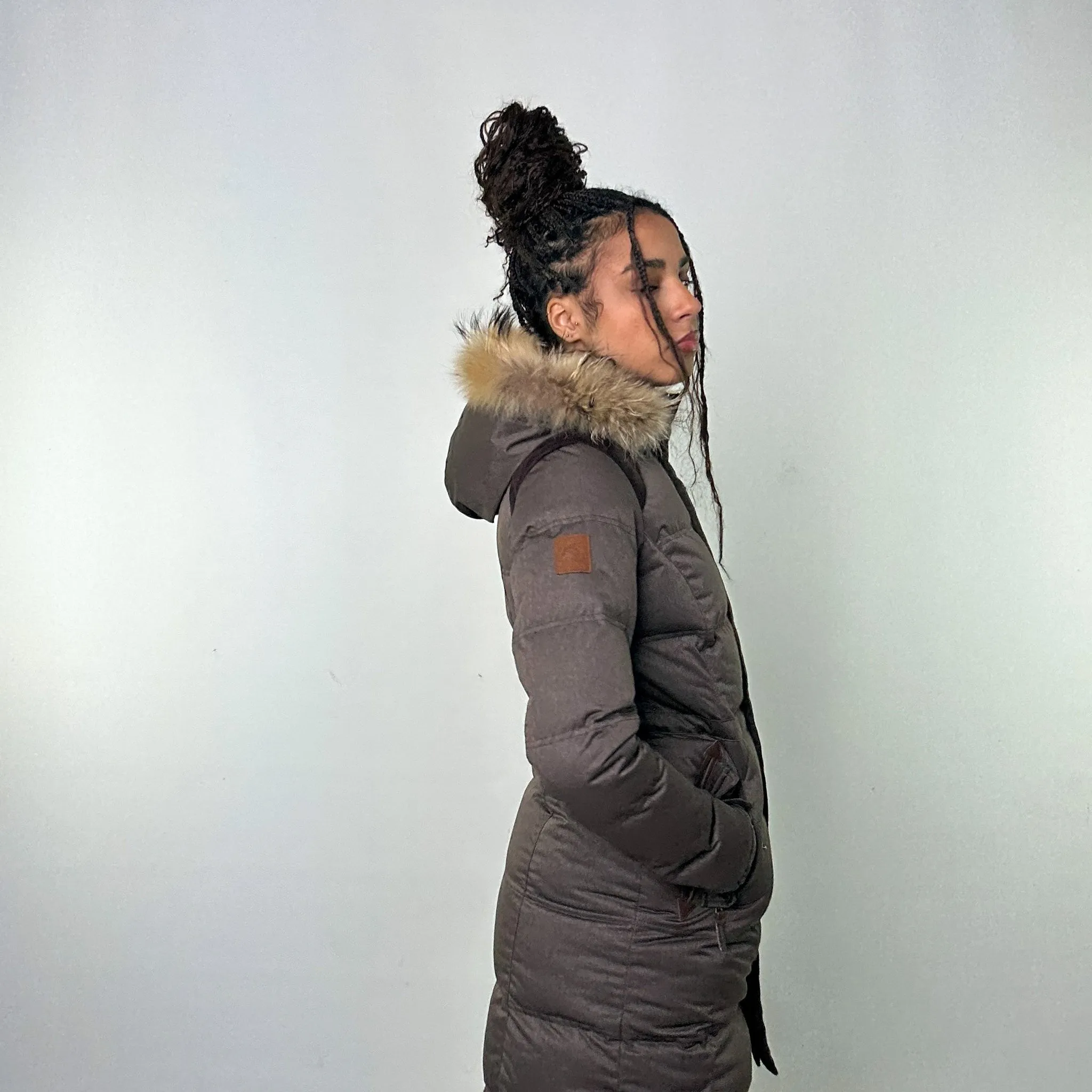 Light Grey 90s Mont Bell Puffer Jacket Coat (S)