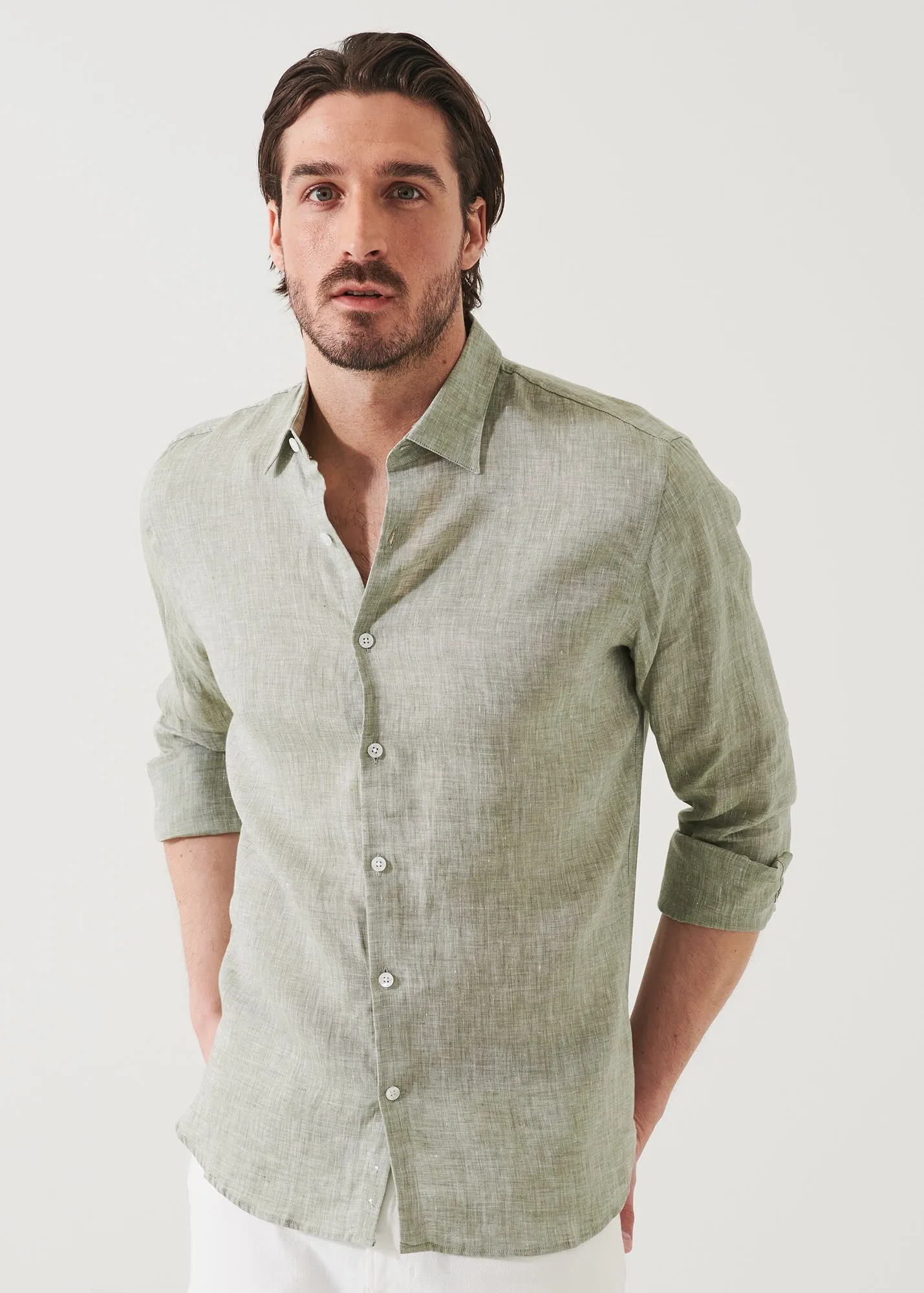 LINEN CHAMBRAY SHIRT