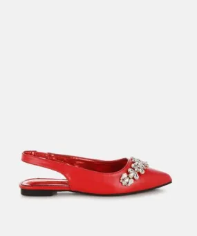 London Rag Adhara Diamante Embellished Flat Sandals