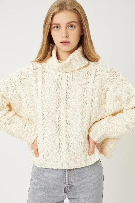 LOVE TREE Turtle Neck Sweater