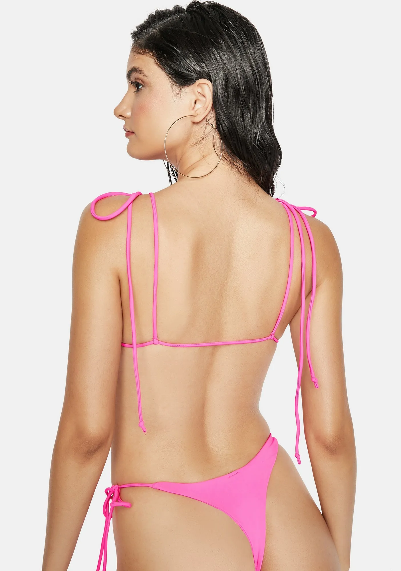 Luna Neon Pink Bikini Top-