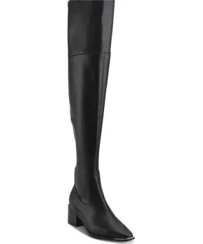 Marc Fisher LTD NOEMI Womens Faux Leather Slip On Over-The-Knee Boots