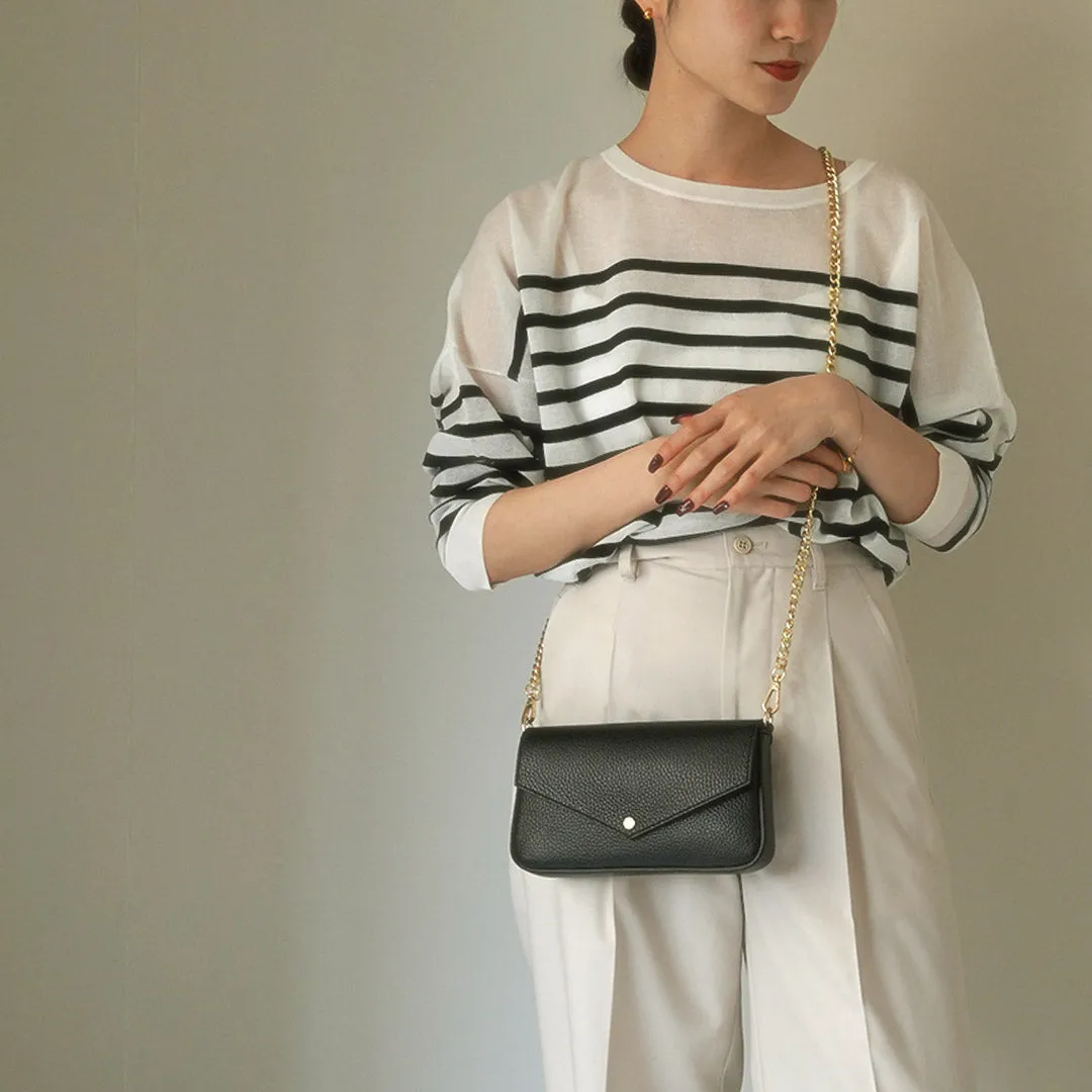 MARLON（マーロン） レザー バゲットバッグ / レディース ハンドバッグ ショルダー 2WAY フォーマル 本革 牛革 カウレザー Leather Baguete Bag