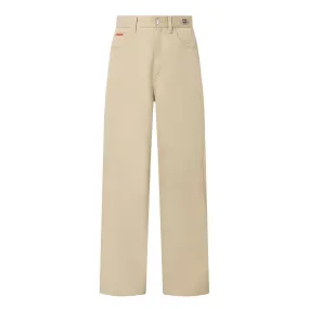 MARTINE ROSE High-Rise Wide Leg Chinos - Beige