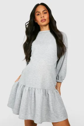 Maternity Oversized Peplum Sweater Dress