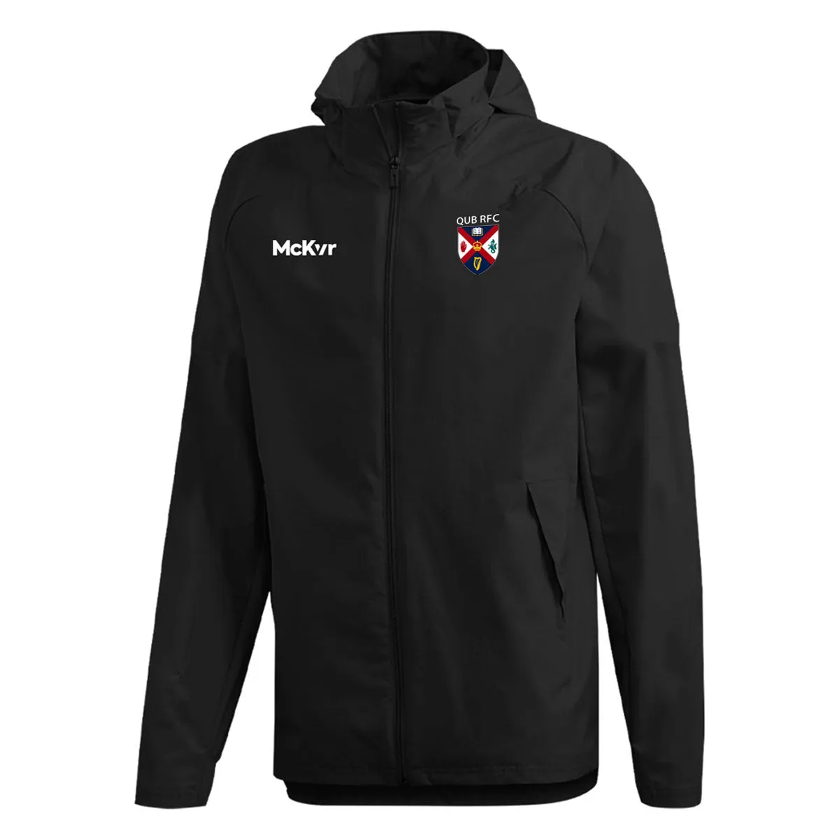 Mc Keever QUB RFC Core 22 Rain Jacket - Adult - Black