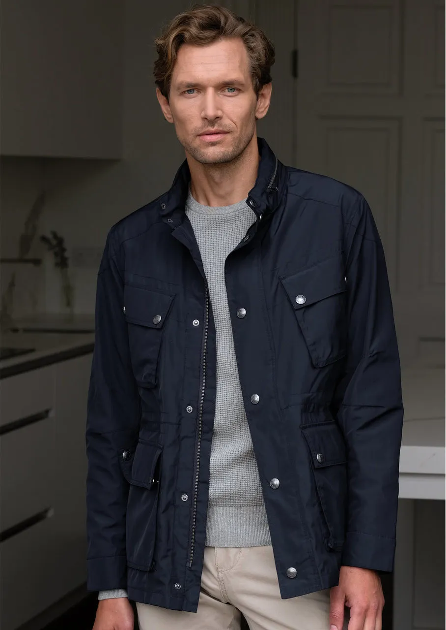 Men's Water Rain Resistant Casual Jacket (3097 Navy)