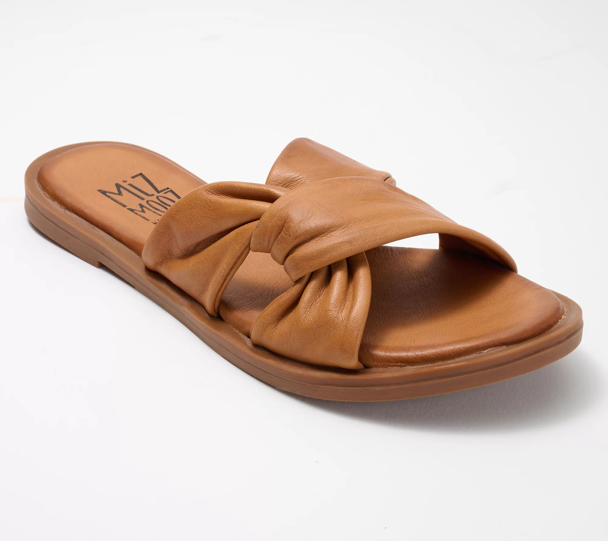 Miz Mooz Leather Knotted Slide Sandals - Fabio