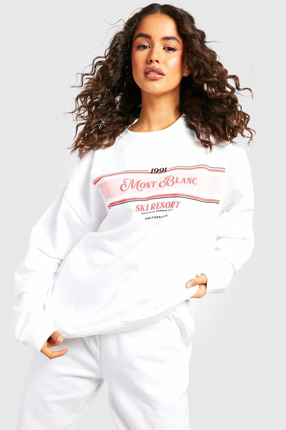 Mont Blanc Slogan Printed Sweater