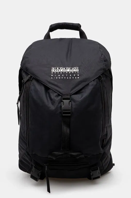 Napapijri backpack H-Adula Dp black color smooth NP0A4I8A0411