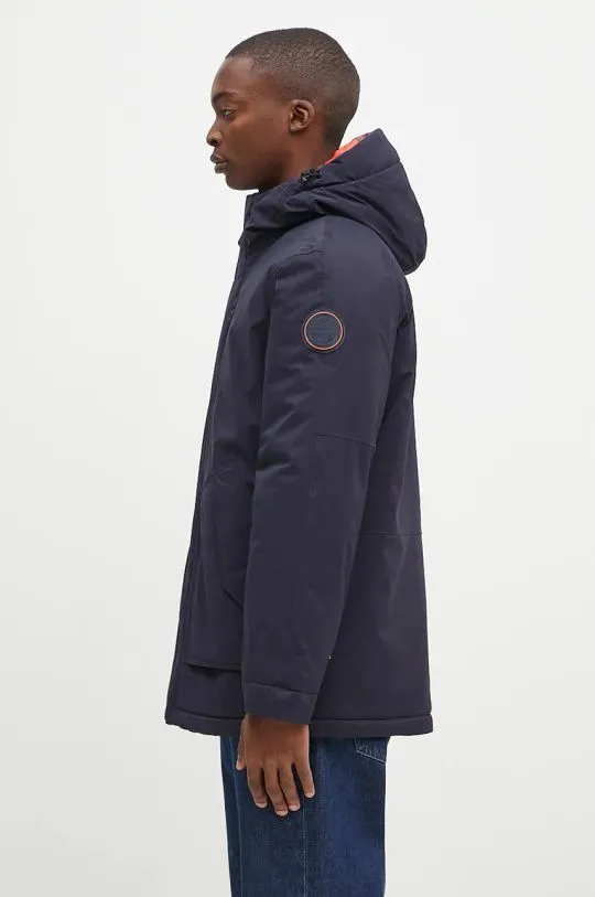 Napapijri jacket 20-22 Parka men's navy blue color NP0A4I1Y1761