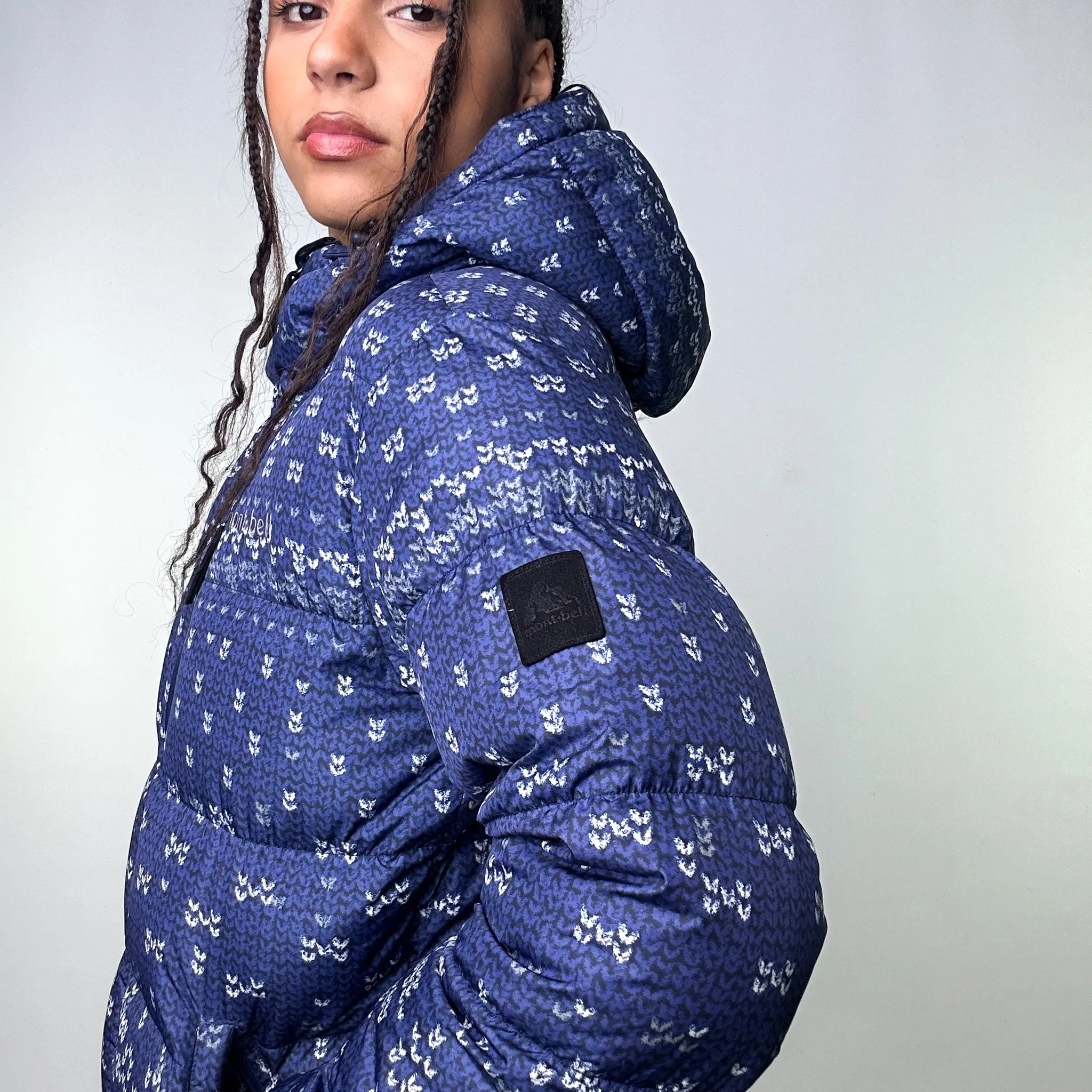 Navy Blue 90s Mont Bell Puffer Jacket Coat (S)