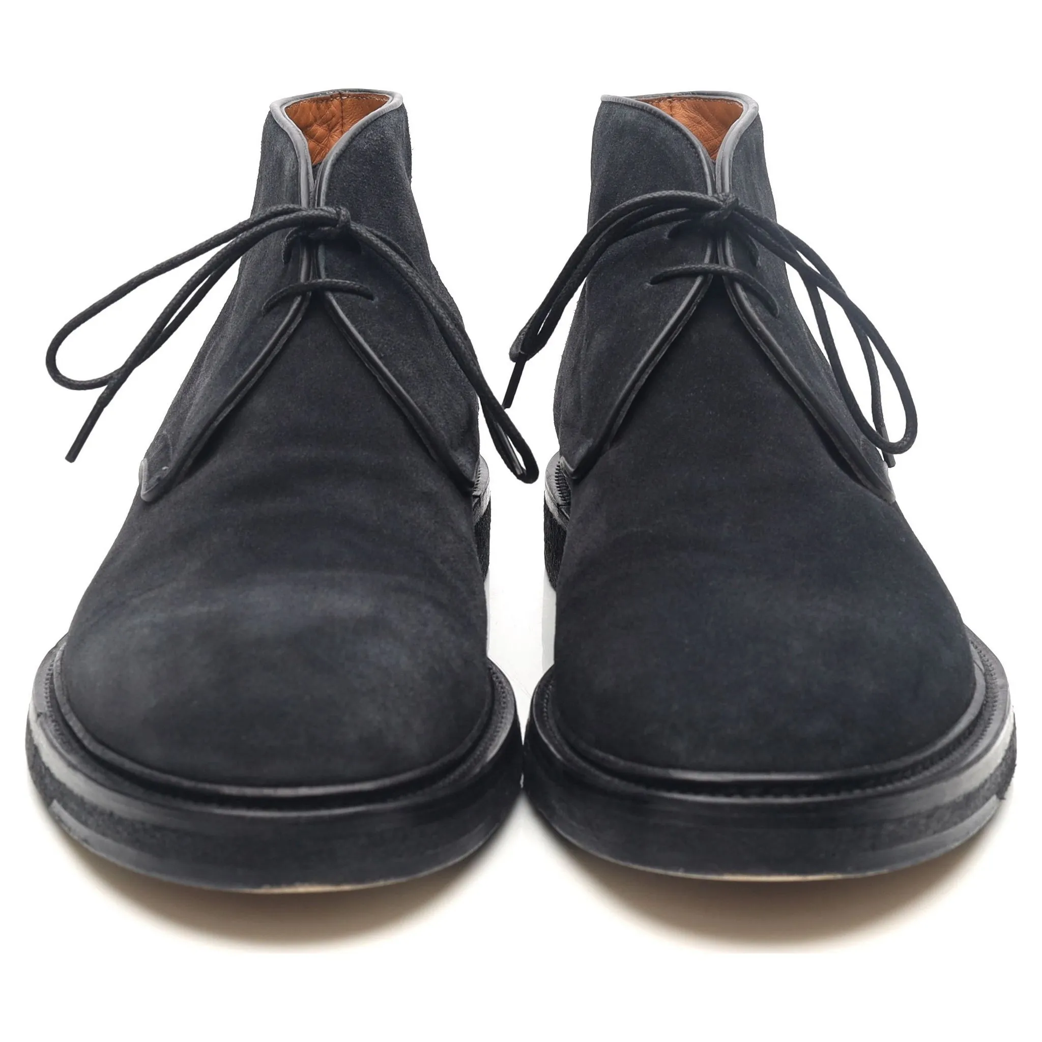 Navy Blue Suede Chukka Boots UK 8.5