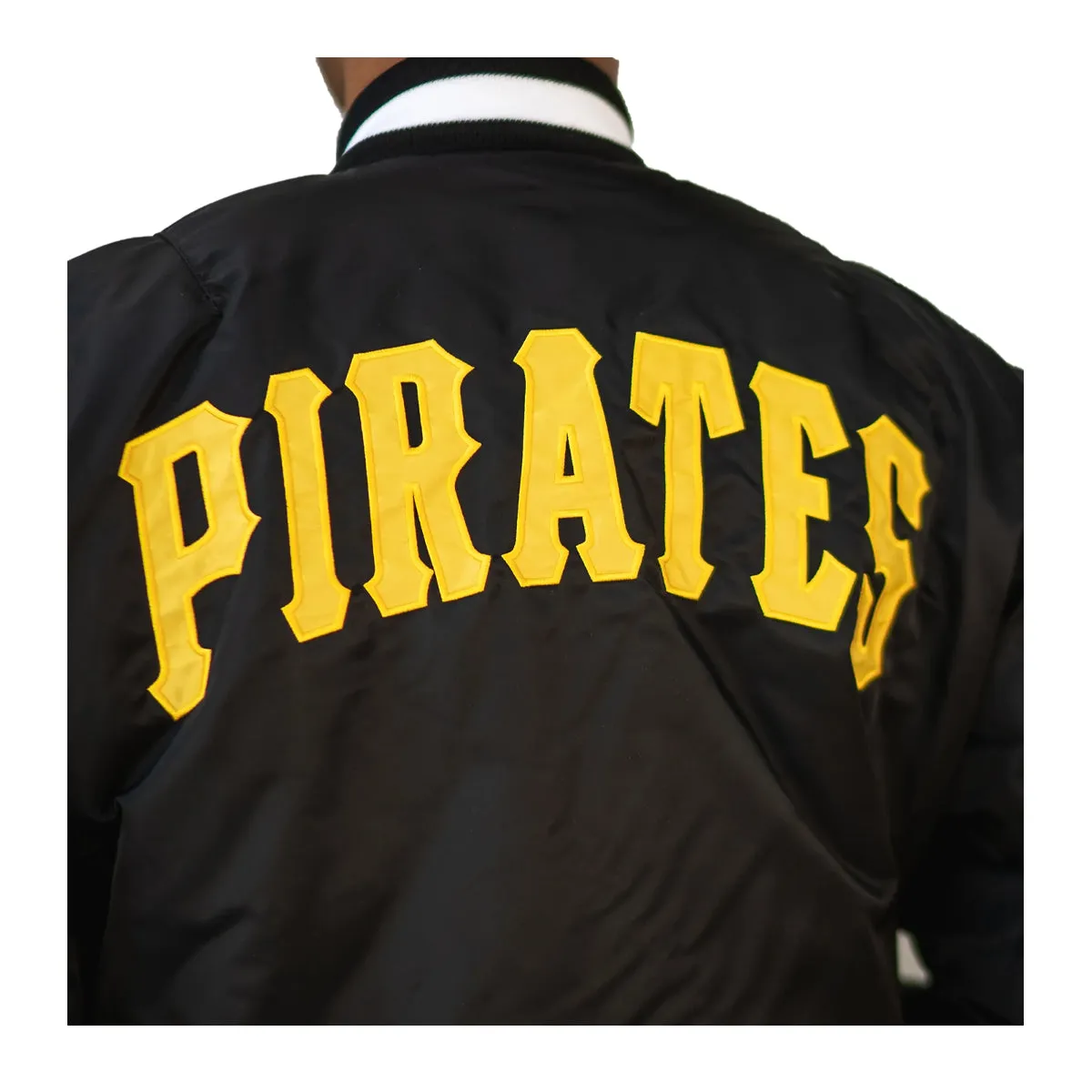 New Era Mens MLB Pittsburgh Pirates Alpha Industries MA-1 Bomber Jacket X29961BN00-13026028 Black