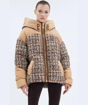 Nicole Benisti Womens Matignon Tweed Jules Puffer Jacket