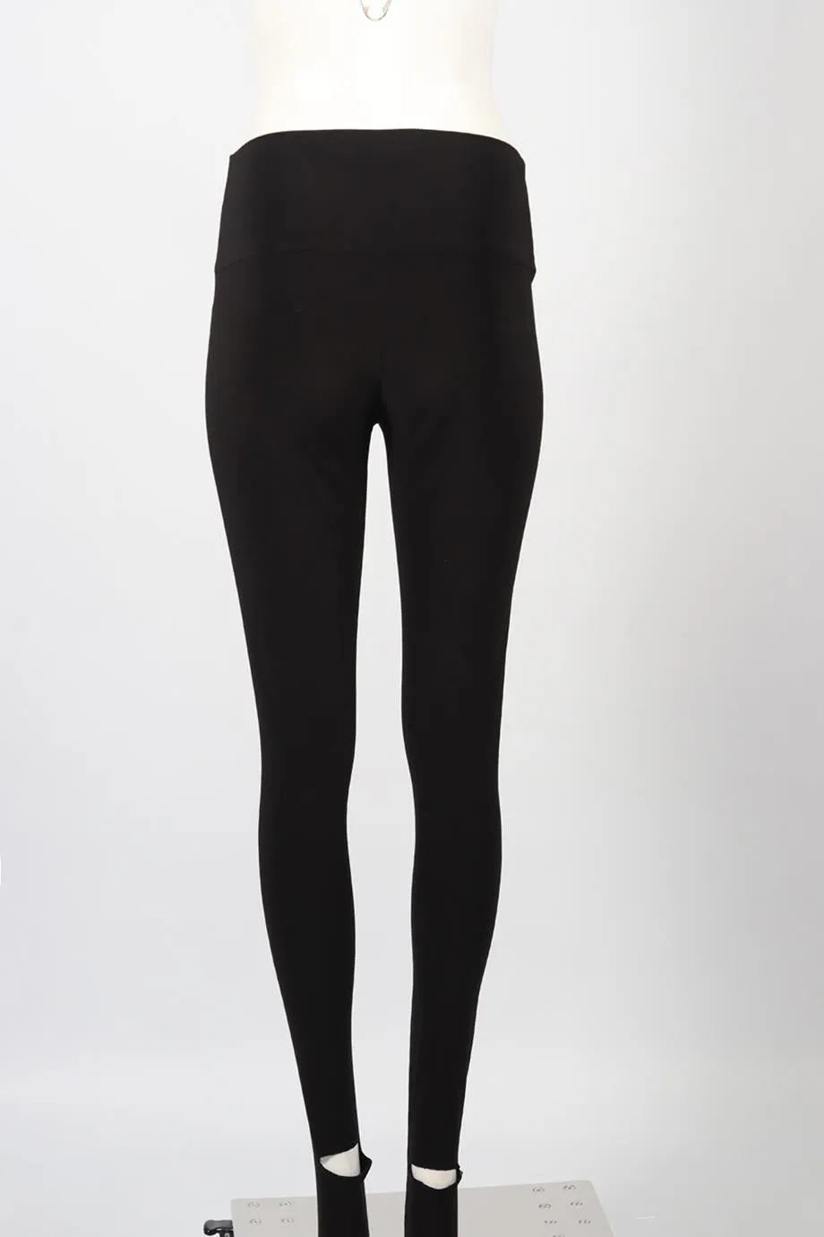 NORMA KAMALI JERSEY STIRRUP LEGGINGS MEDIUM