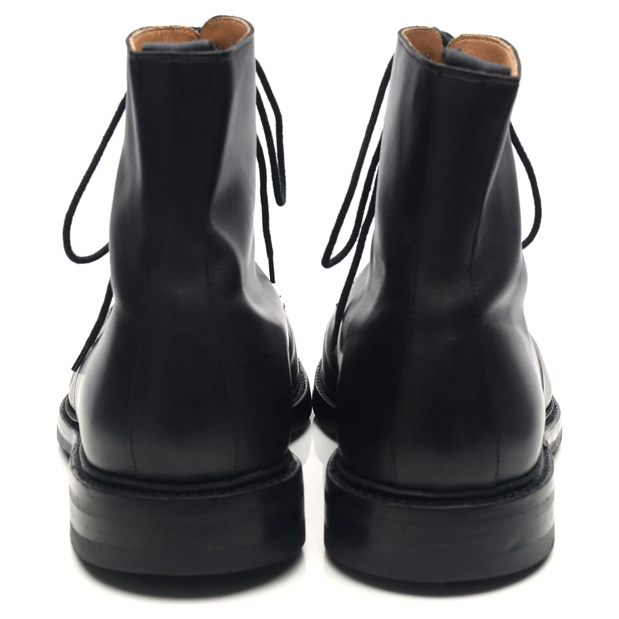 'Northcote' Black Leather Boots UK 10.5 E