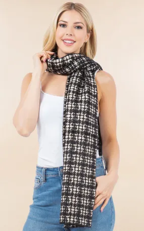 OA4276 TWEED METALLIC OBLONG SCARF